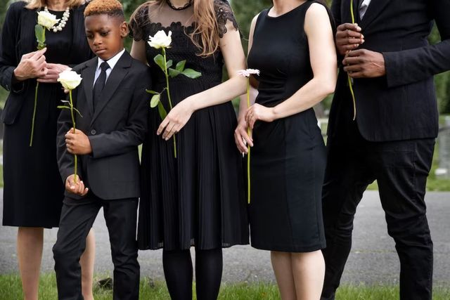 Dresses for funeral not black hotsell